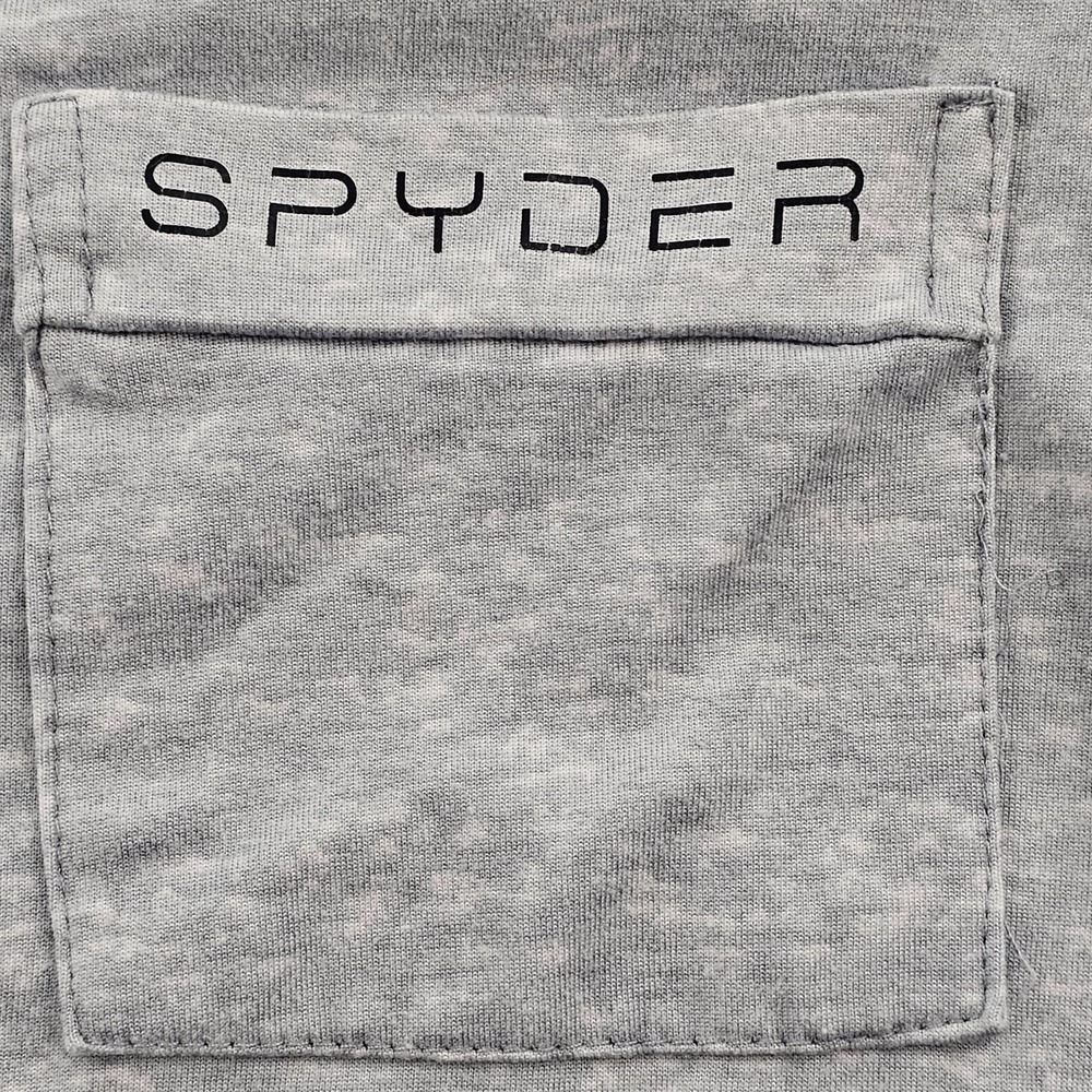Spyder Gray Short Sleeve Button Up Pajama Top Women's L - Picture 3 of 10